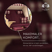 Ostsee ROYAL XXL Schwarz Rot – Maximaler Komfort: Rückenlehne 4-fach verstellbar bis ca. 170°