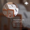 Strandkorb Nordsee Komfort – Maximaler Komfort – Rückenlehne bis 170° verstellbar