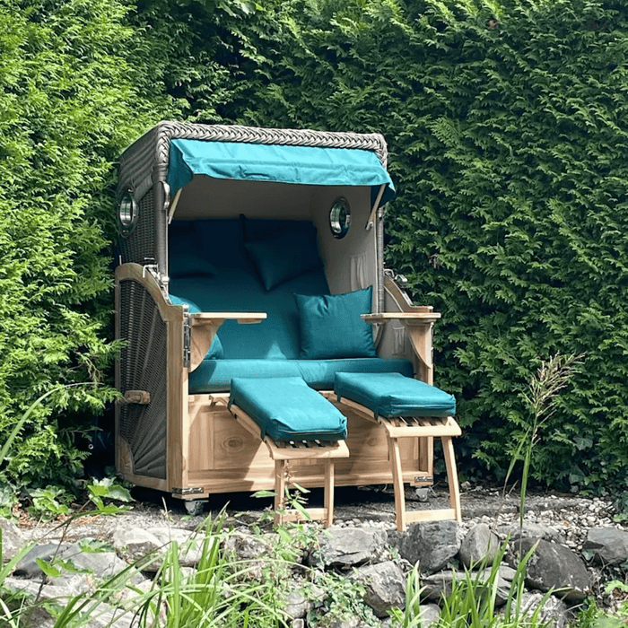 Kundenfoto von Hans-Gerd: Strandkorb Koloss Teak