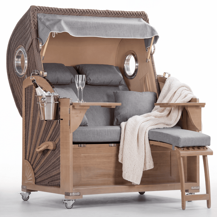Strandkorb Hanse Koloss Teak 2,5-Sitzer