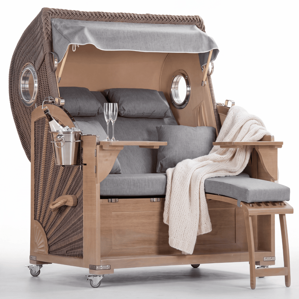 Strandkorb Hanse Koloss Teak 2,5-Sitzer