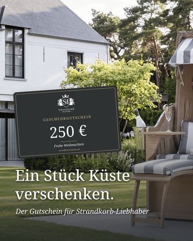 Geschenkgutschein von Strandkorb Hanse – ein Stück Küste verschenken