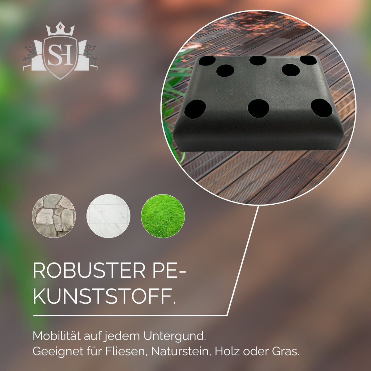 Kunststoffgleiter 4er Set