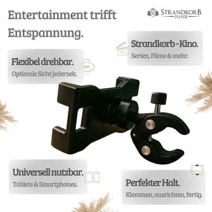 Strandkorb Tablethalterung